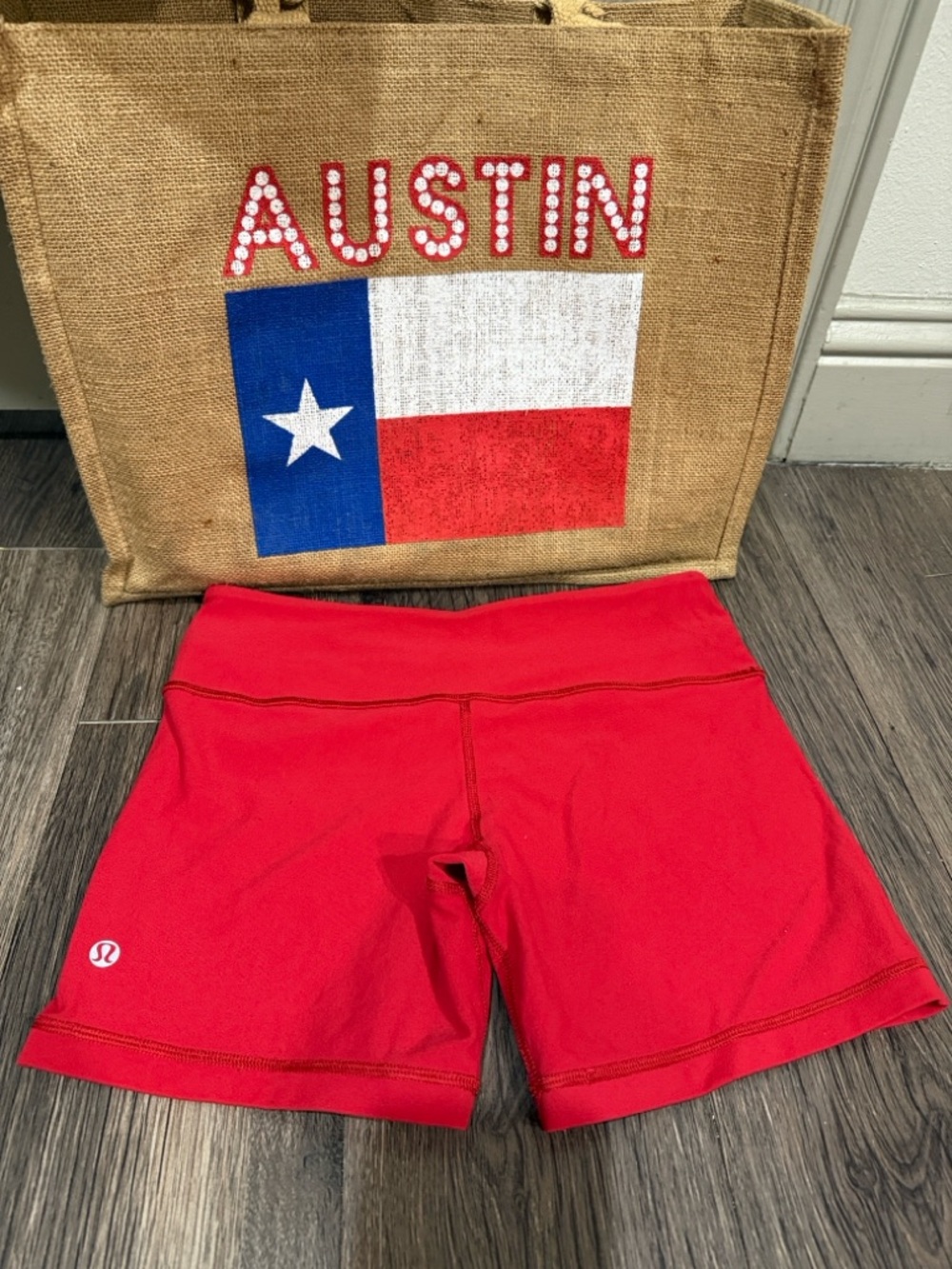 Lululemon Athletica Red Athletic Women’s Shorts 6